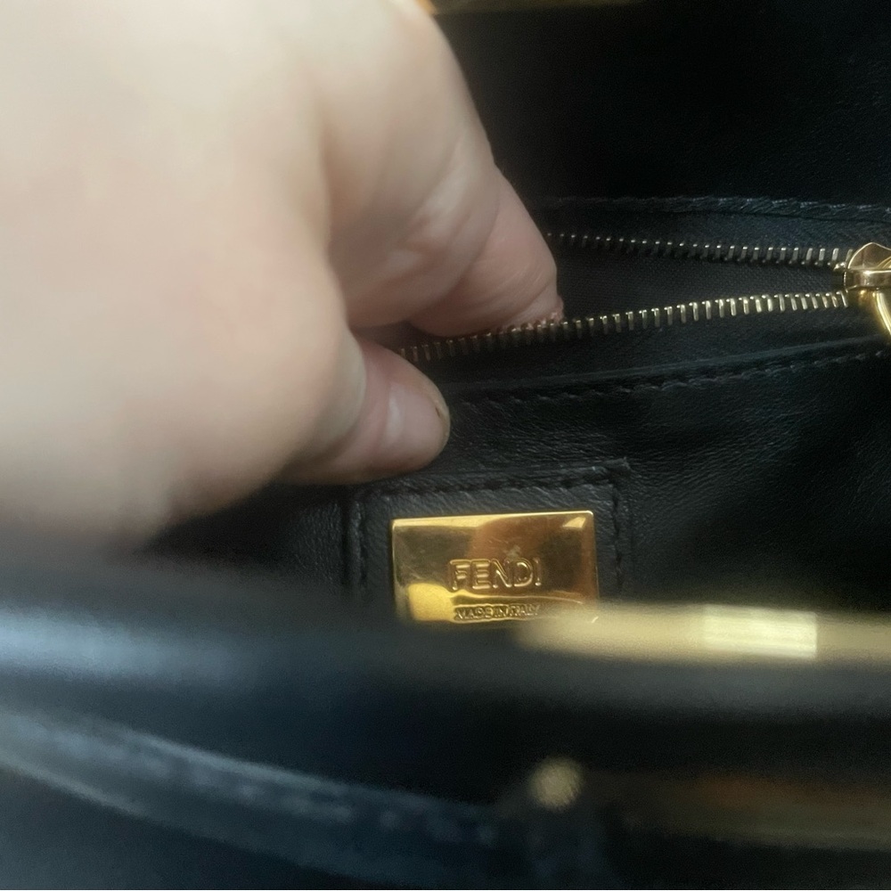 Fendi Peekaboo Mini Black Gold - Picture 10 of 16